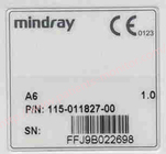 Mindray A6 IPM IBP মডিউল রোগী মনিটর যন্ত্রাংশ PN 115-011827-00